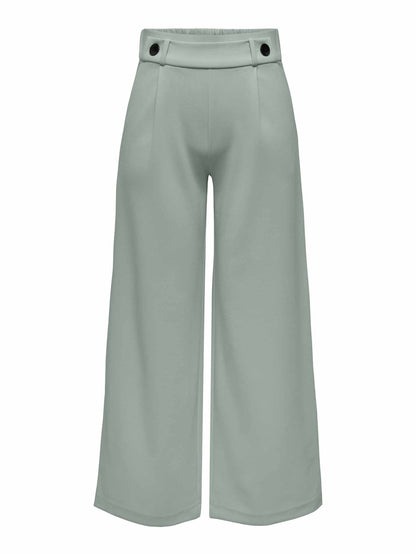Pantaloni chino verdi da donna Jacqueline de Yong con vita elasticizzata