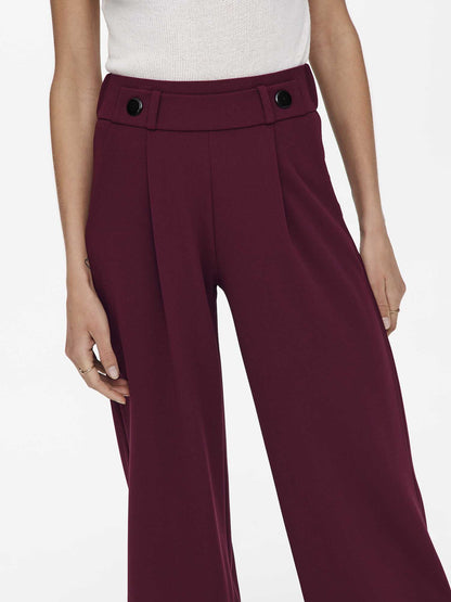 PANTALONE GEGGO WIDE LEG JACQUELINE DE YONG DA RAGAZZA VINO