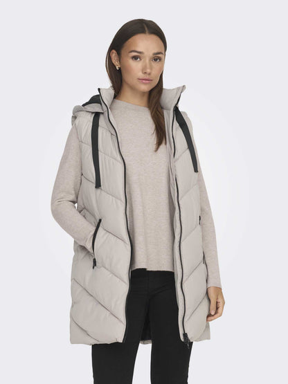 GILET SKYLAR LUNGO JACQUELINE DE YOUNG DA RAGAZZA PANNA