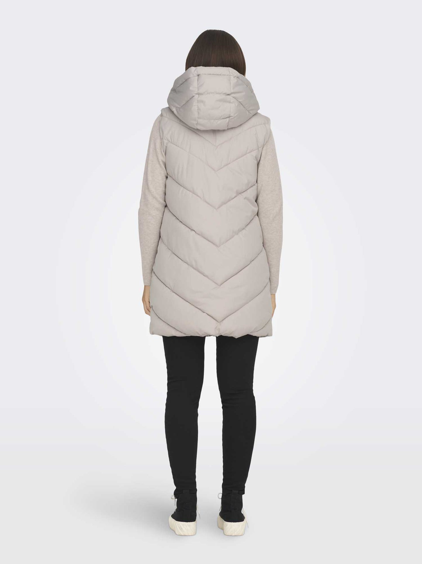 GILET SKYLAR LUNGO JACQUELINE DE YOUNG DA RAGAZZA PANNA