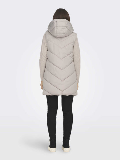 GILET SKYLAR LUNGO JACQUELINE DE YOUNG DA RAGAZZA PANNA