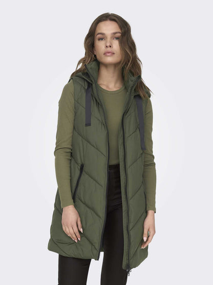 GILET SKYLAR LUNGO JACQUELINE DE YOUNG DA RAGAZZA VERDE