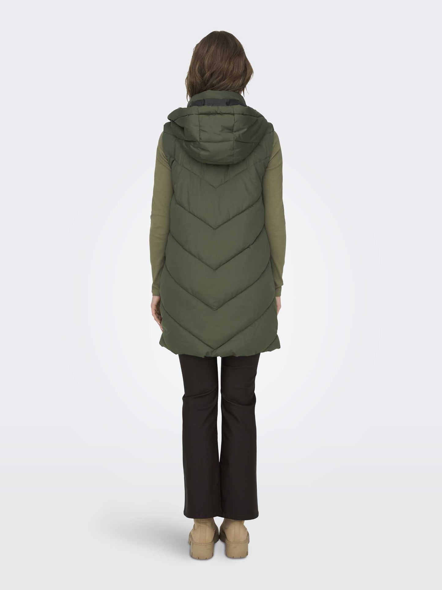 GILET SKYLAR LUNGO JACQUELINE DE YOUNG DA RAGAZZA VERDE