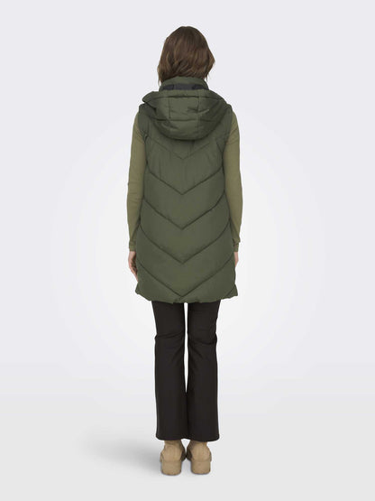 GILET SKYLAR LUNGO JACQUELINE DE YOUNG DA RAGAZZA VERDE