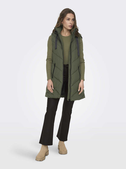 GILET SKYLAR LUNGO JACQUELINE DE YOUNG DA RAGAZZA VERDE