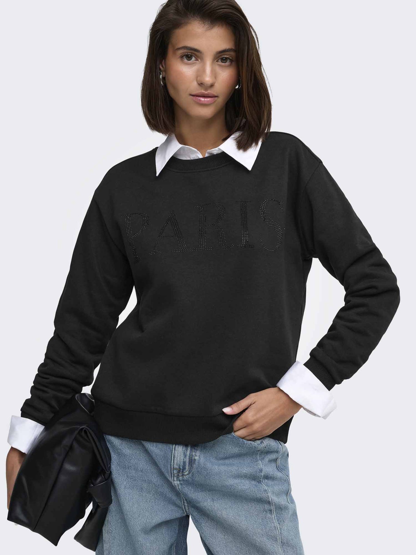 Jaqueline De Yong Paris, felpa da donna nera