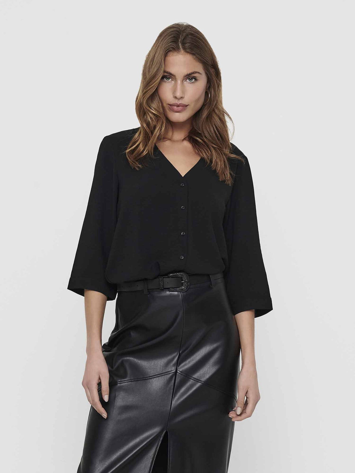 Jdy susie lion camicia da donna nero