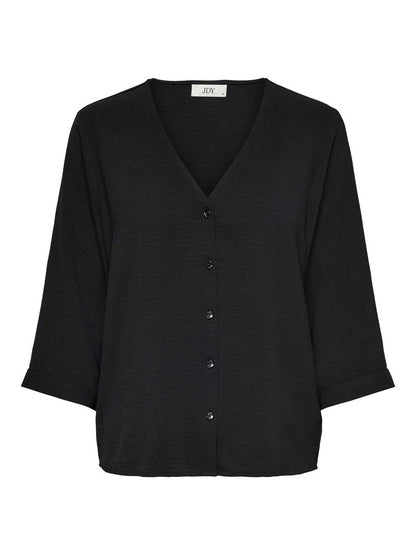 Camicia nera da donna Jacqueline de Yong dal design moderno e versatile