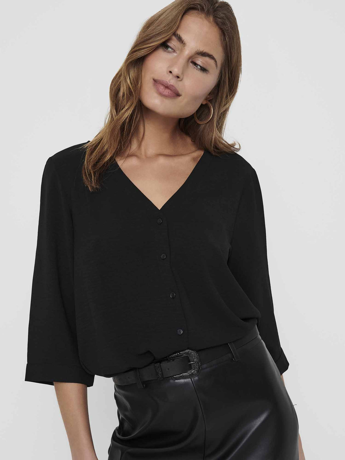 Jdy susie lion camicia da donna nero