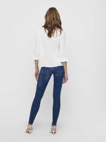 Camicia bianca da donna Jaqueline de Yong Cloud in tessuto leggero