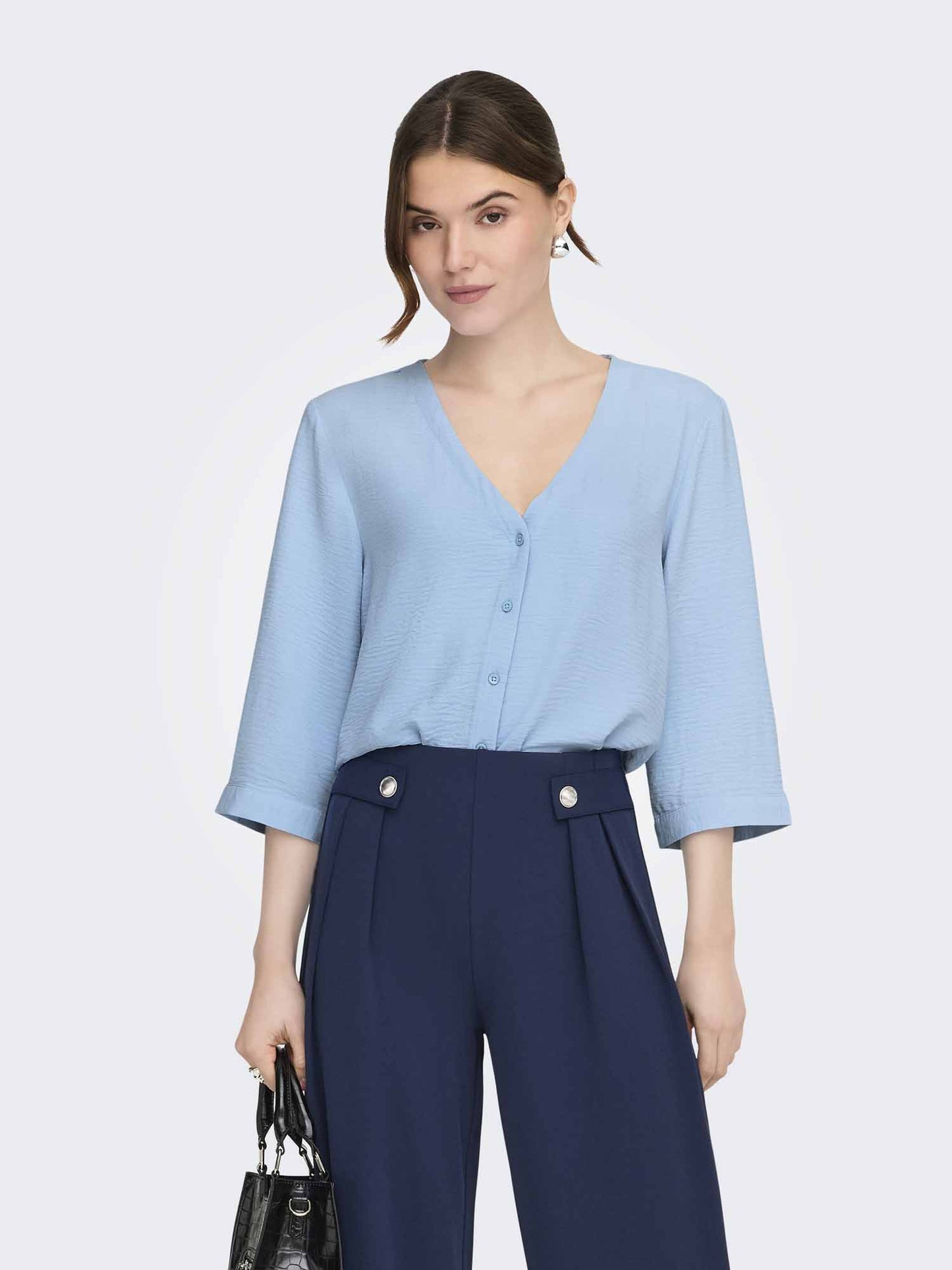 Camicia azzurra da donna Jacqueline de Yong Susie Lion