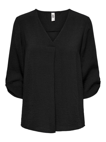 Elegante blusa nera da donna Jaqueline de Yong per la primavera estate
