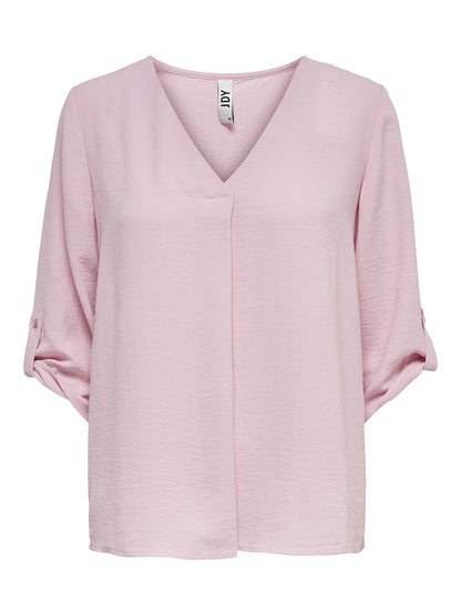JDY DIVYA 3/4 TOP - ROSA