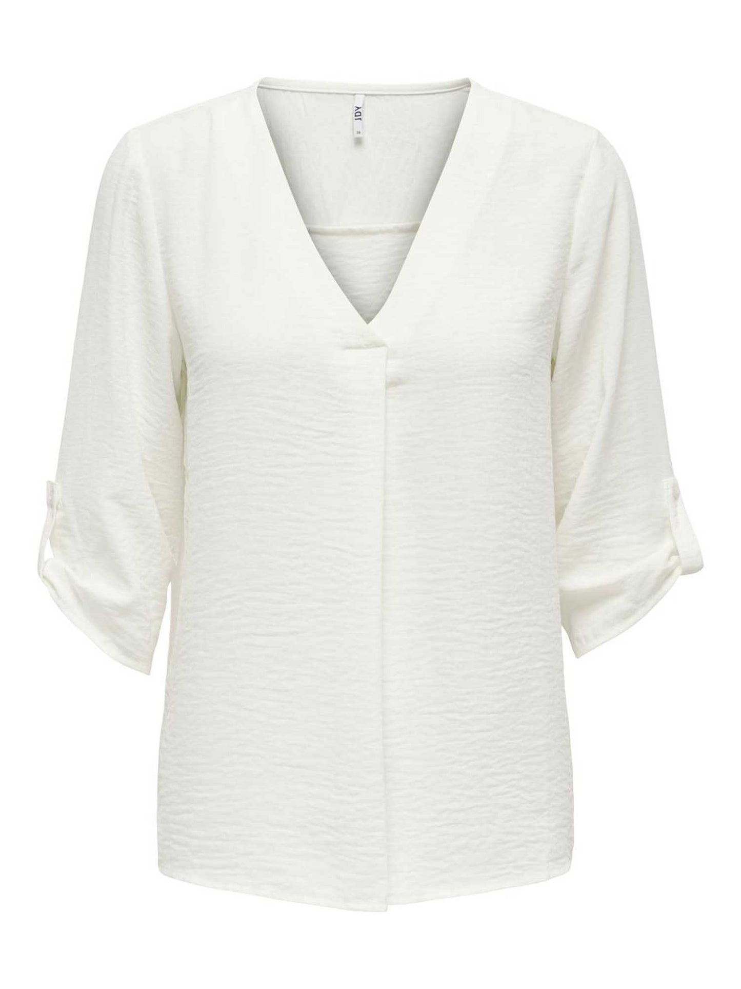 Blusa beige da donna Jacqueline de Yong con maniche a 3/4