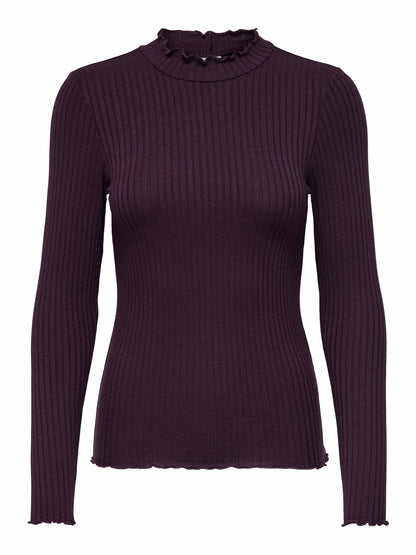 Jacqueline de Yong Jdy Fransiska, t-shirt maniche corte da donna bordeaux
