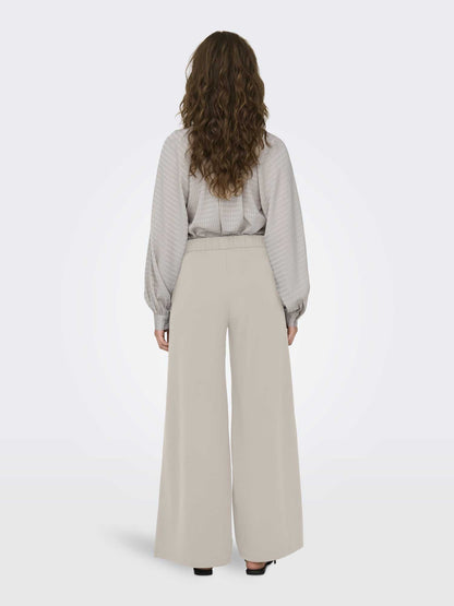 Jacqueline de Yong Tanja, pantaloni palazzo beige da donna