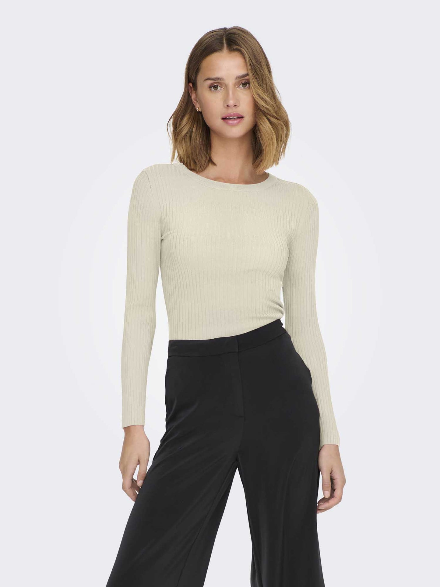 MAGLIA PLUM A RIGHE JACQUELINE DE YONG DA RAGAZZA PANNA