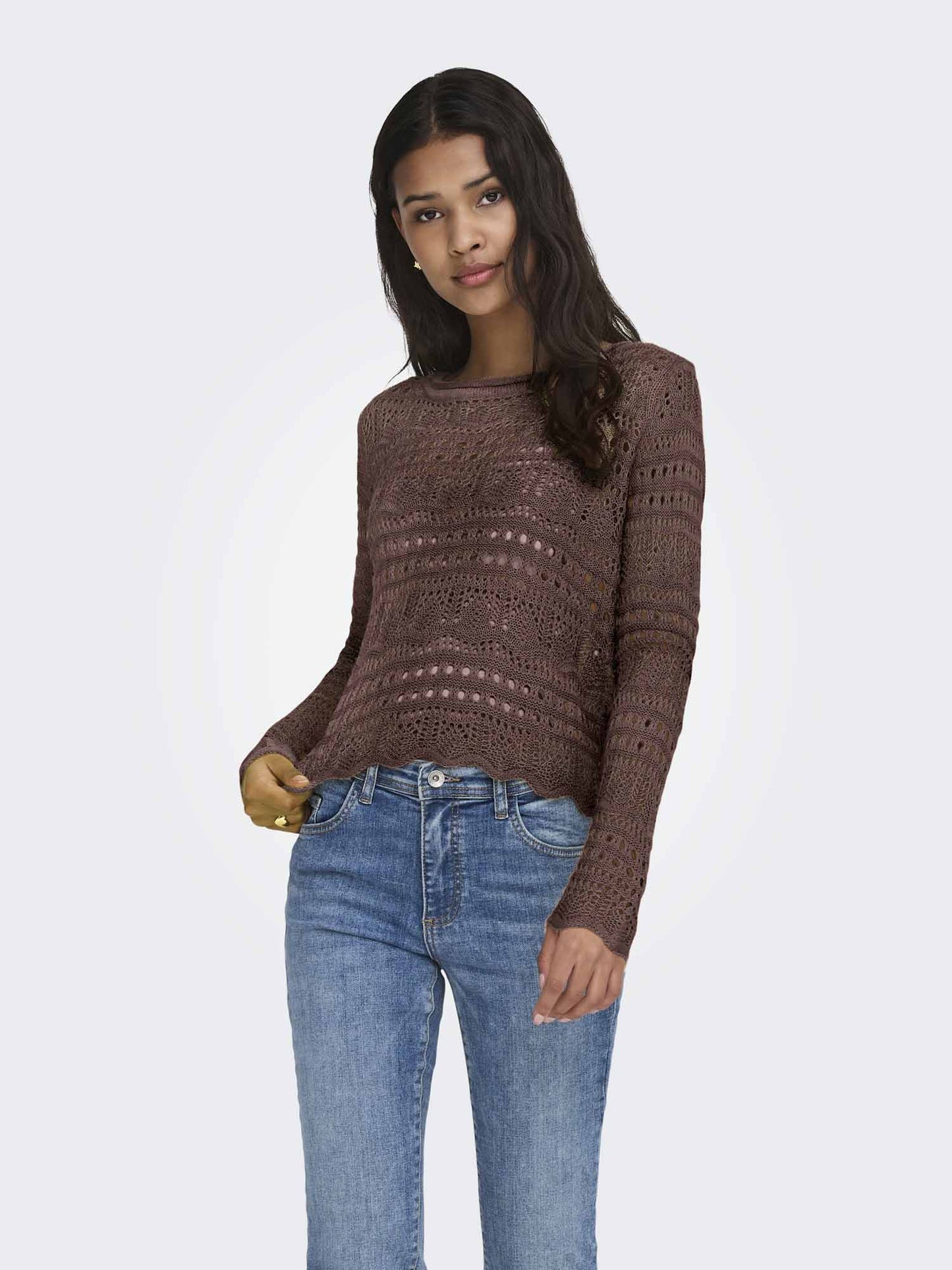 Jacqueline de Yong Jdy Sun Lay, maglia beige casual da donna
