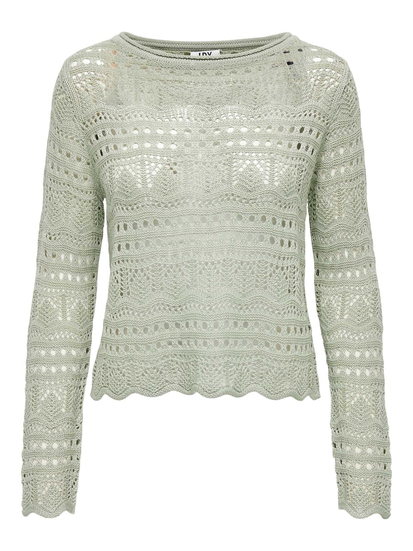 Jacqueline de Yong Jdysun Lay, maglia verde a maniche lunghe da donna