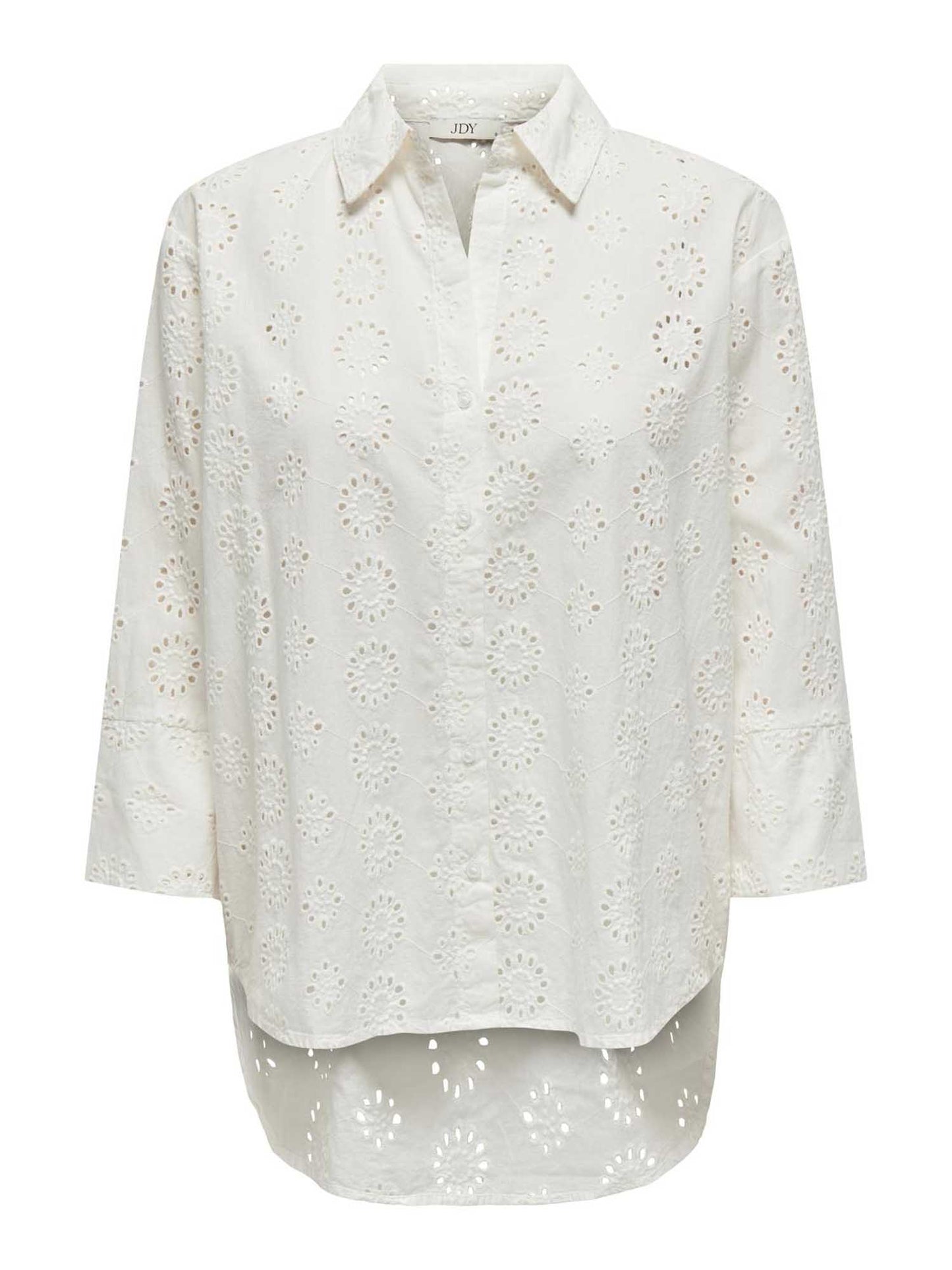 Jacqueline de Yong Tallie, camicia bianca da donna a manica 3/4