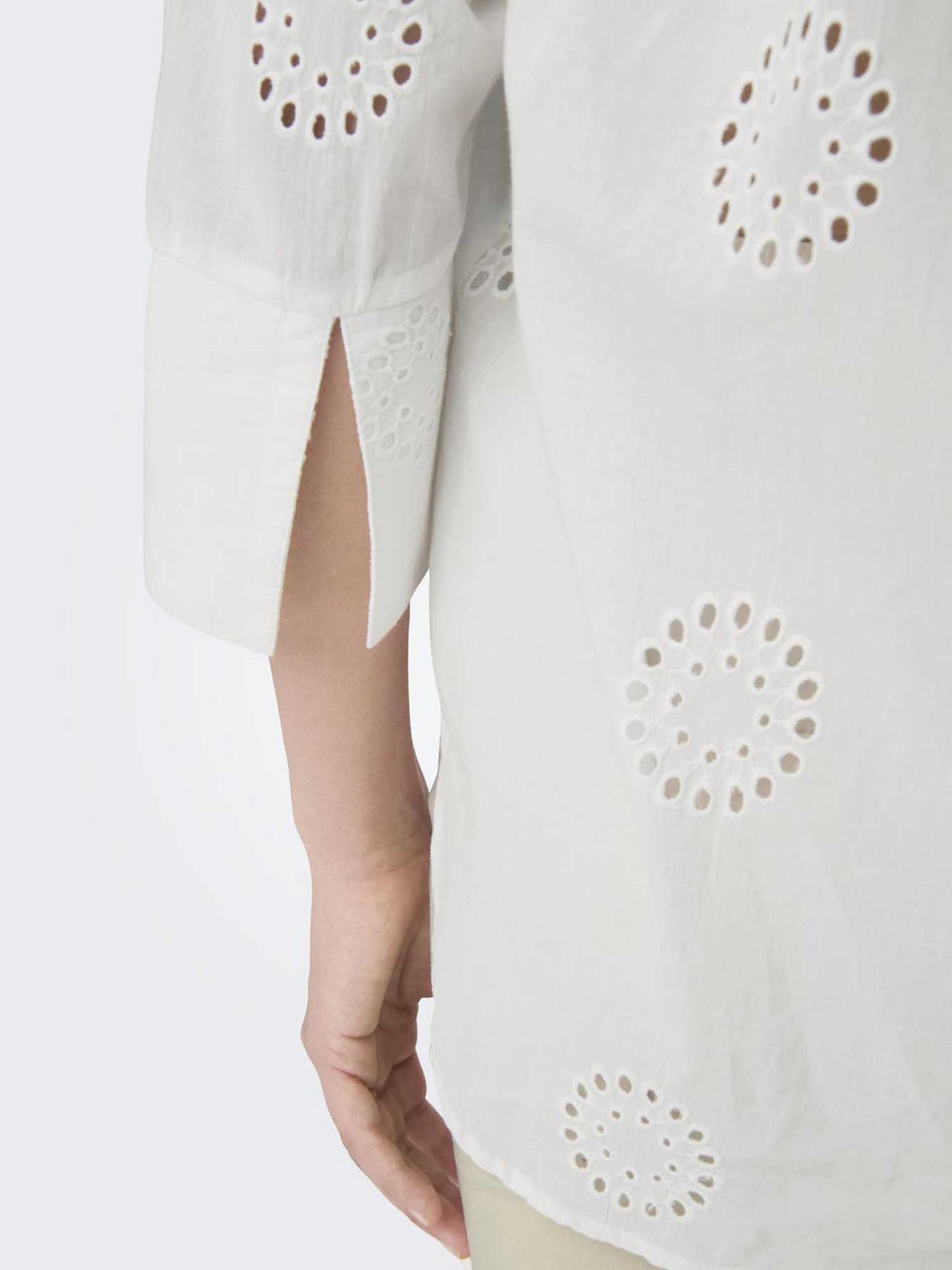 Jacqueline de Yong Tallie, camicia bianca da donna a manica 3/4