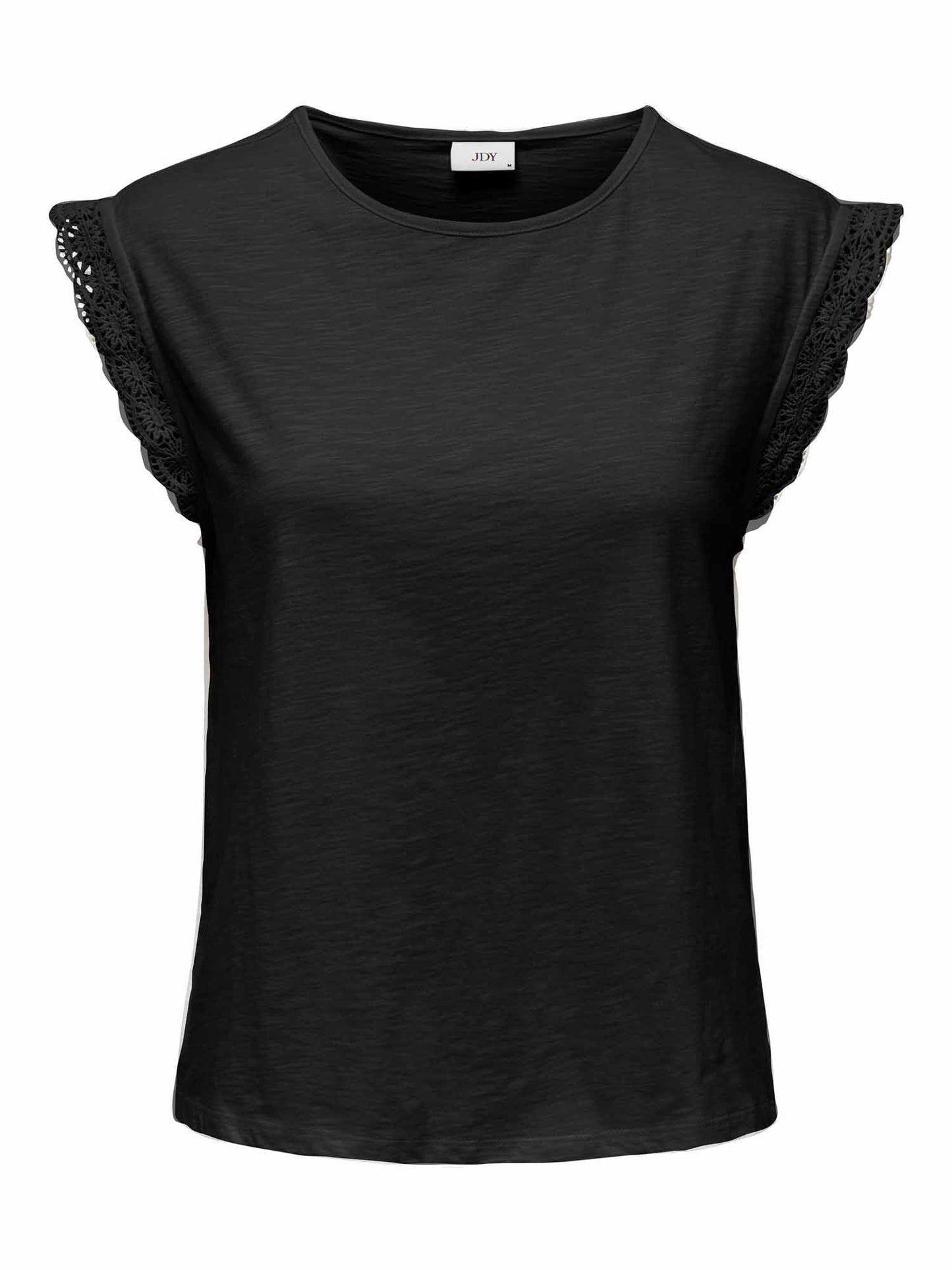 Jacqueline de Yong Salva, t-shirt donna maniche corte nera casual