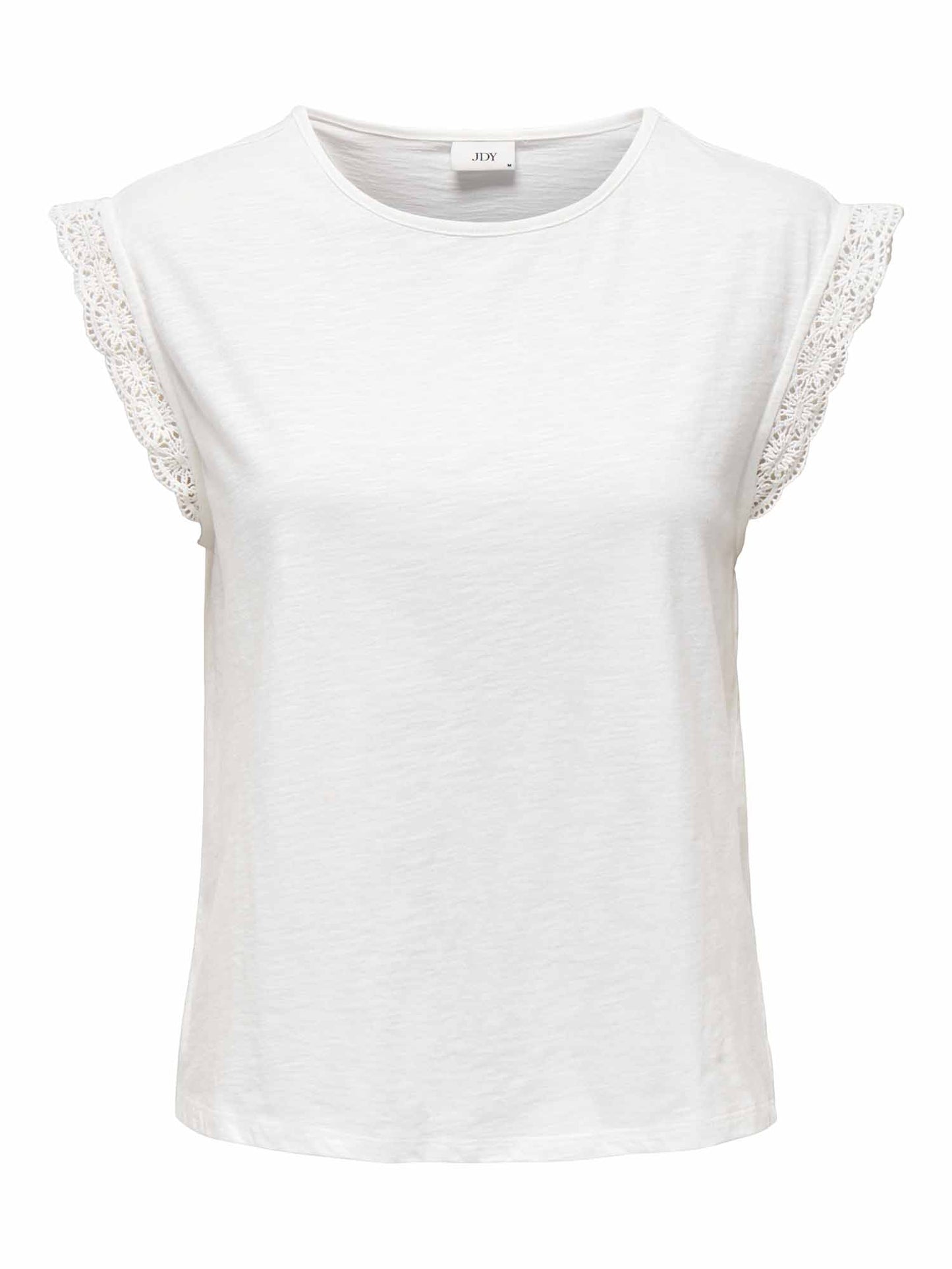 Jacqueline de Yong Salva, t-shirt maniche corte donna crema in cotone