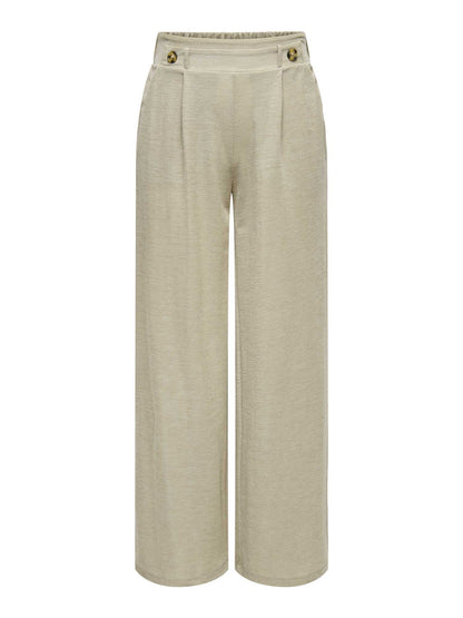 Eleganti pantaloni Birdie beige da donna Jacqueline de Yong