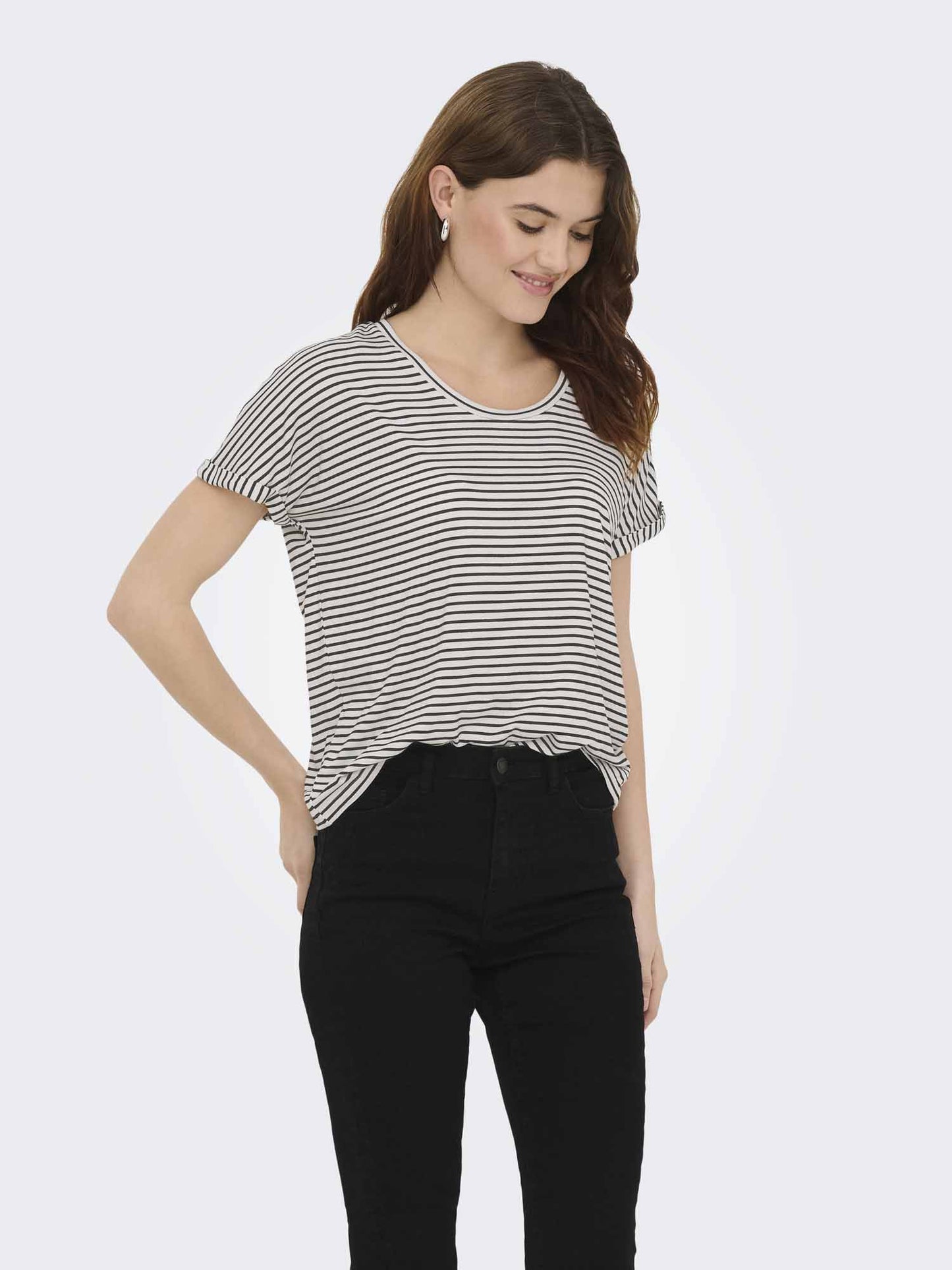 T-shirt multicolore da donna Jacqueline de Yong per primavera-estate