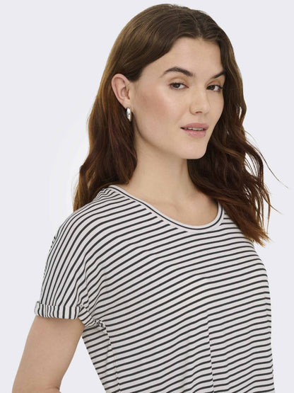 T-shirt multicolore da donna Jacqueline de Yong per primavera-estate