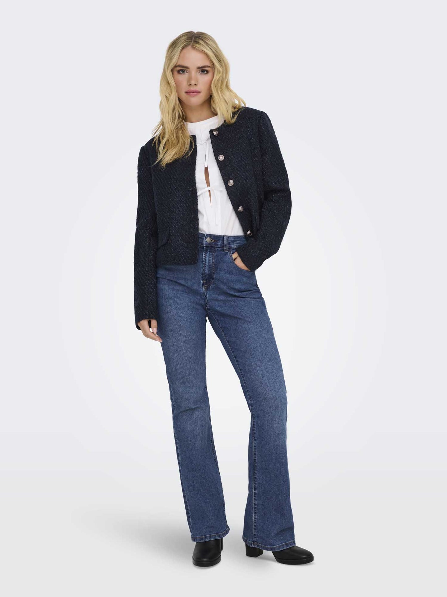 JEANS MOON BOOTCUT JACQUELINE DE YONG DA RAGAZZA BLUE DENIM