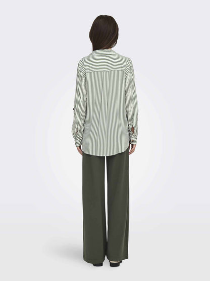 Jacqueline de Yong Laurel, camicia donna multicolore a maniche lunghe