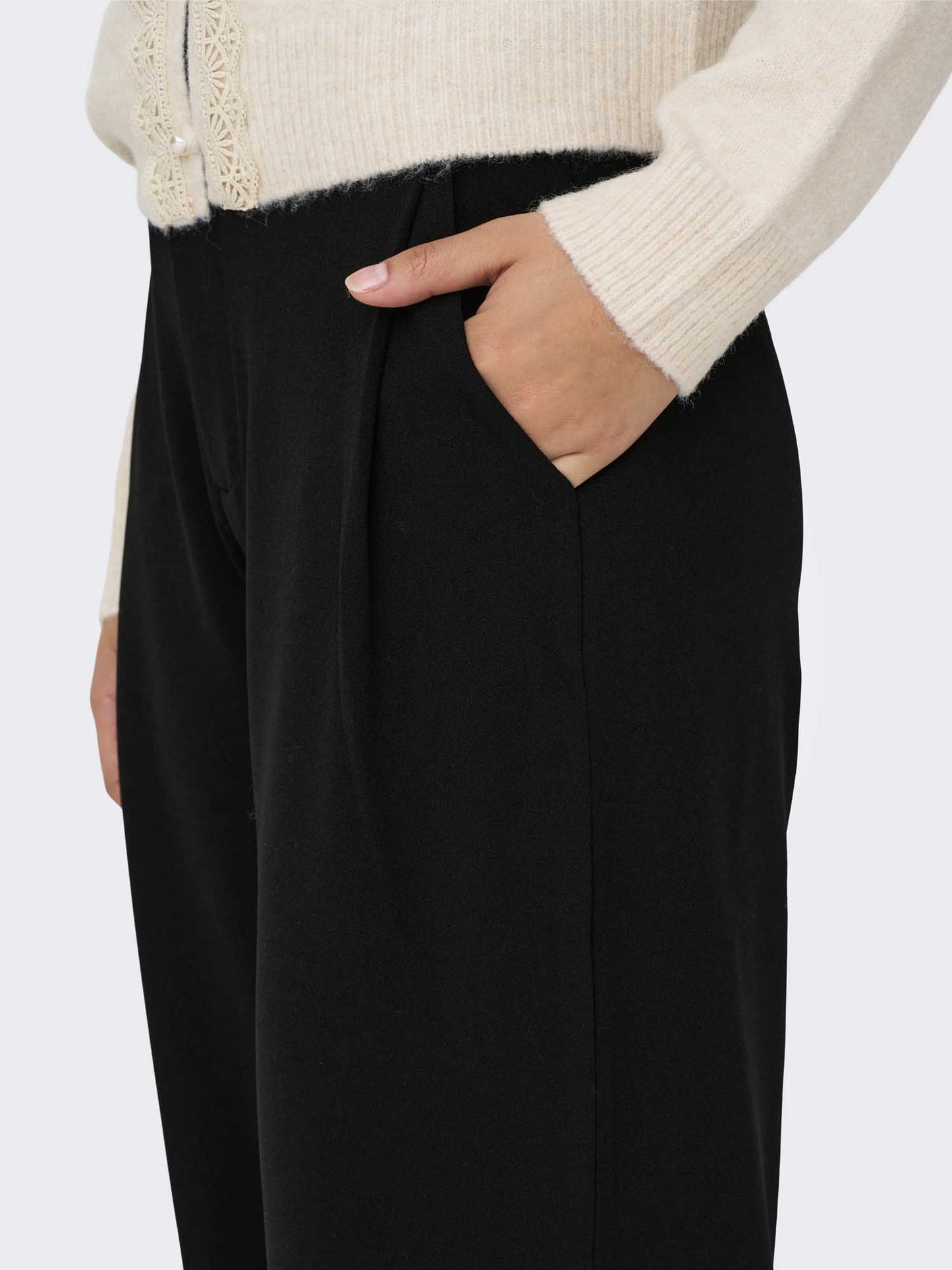 PANTALONE GEGGO REGULAR JACQUELINE DE YOUNG DA RAGAZZA NERO