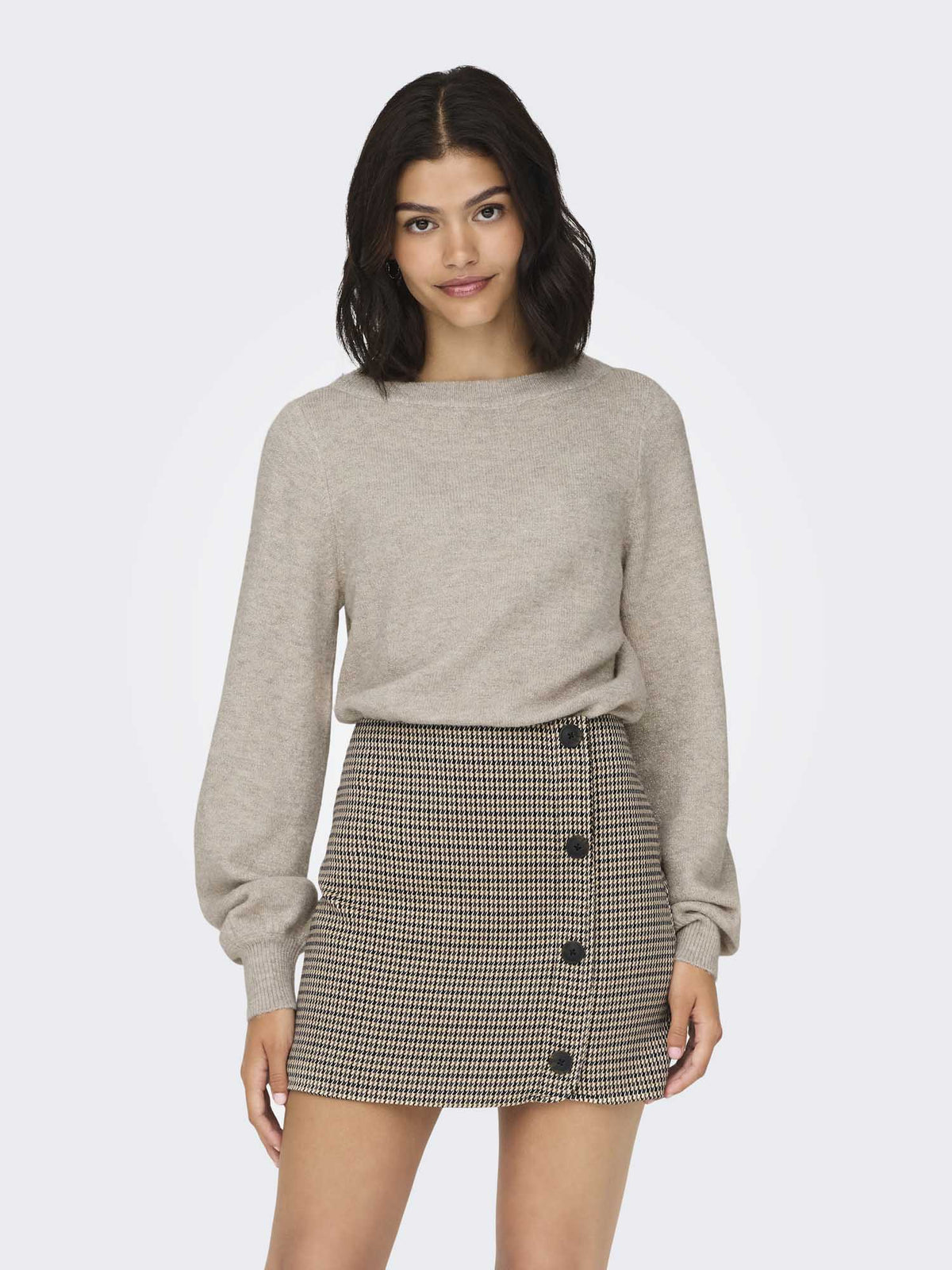 Jdy rue maglia da donna beige