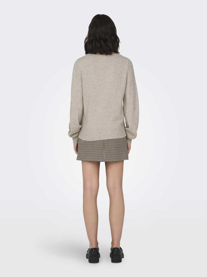 Jdy rue maglia da donna beige