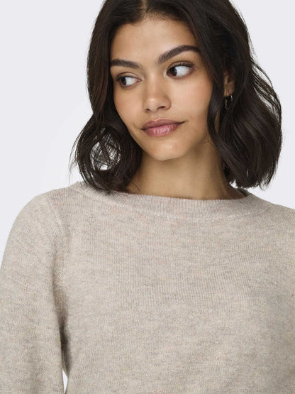 Jdy rue maglia da donna beige