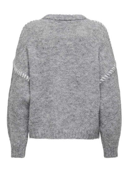 PULLOVER ZOEY JACQUELINE DE YOUNG DA RAGAZZA GRIGIO