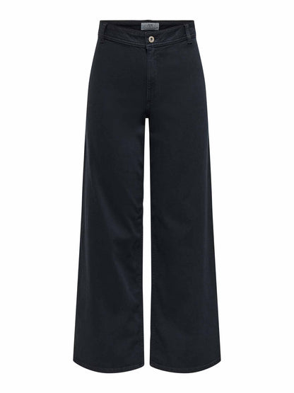 Jacqueline de Yong Jdyiris, pantaloni bootcut a vita alta neri da donna