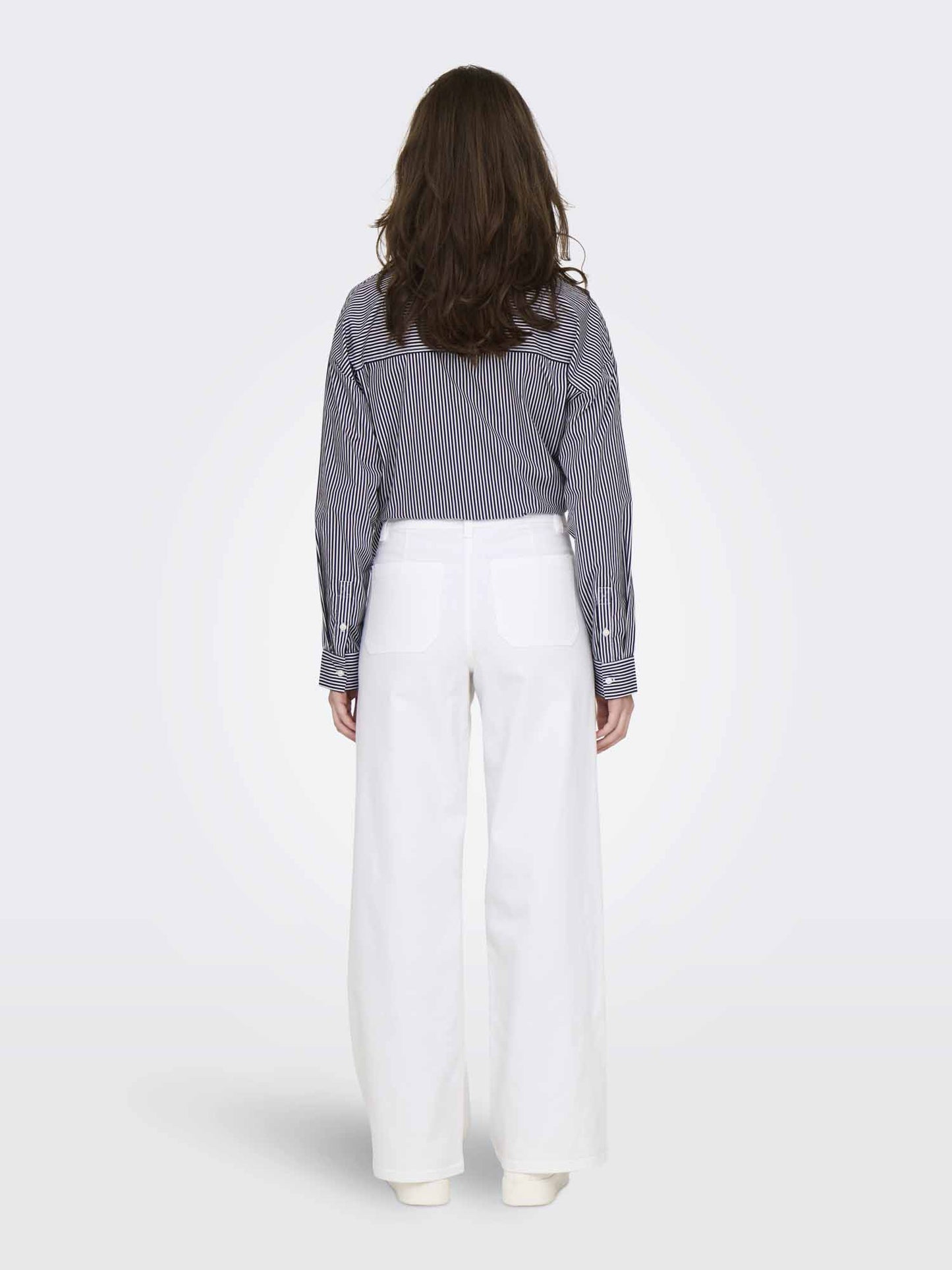 Pantaloni bootcut bianchi da donna Jacqueline De Yong Jdyiris