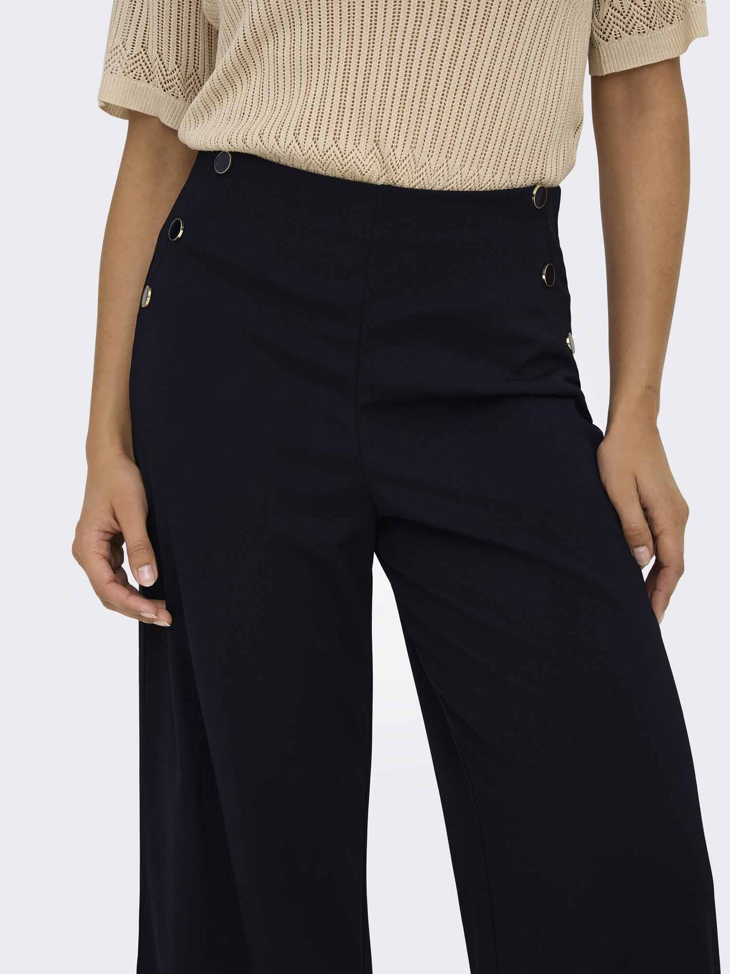 Jacqueline De Yong Geggo Life, pantalone da donna nero