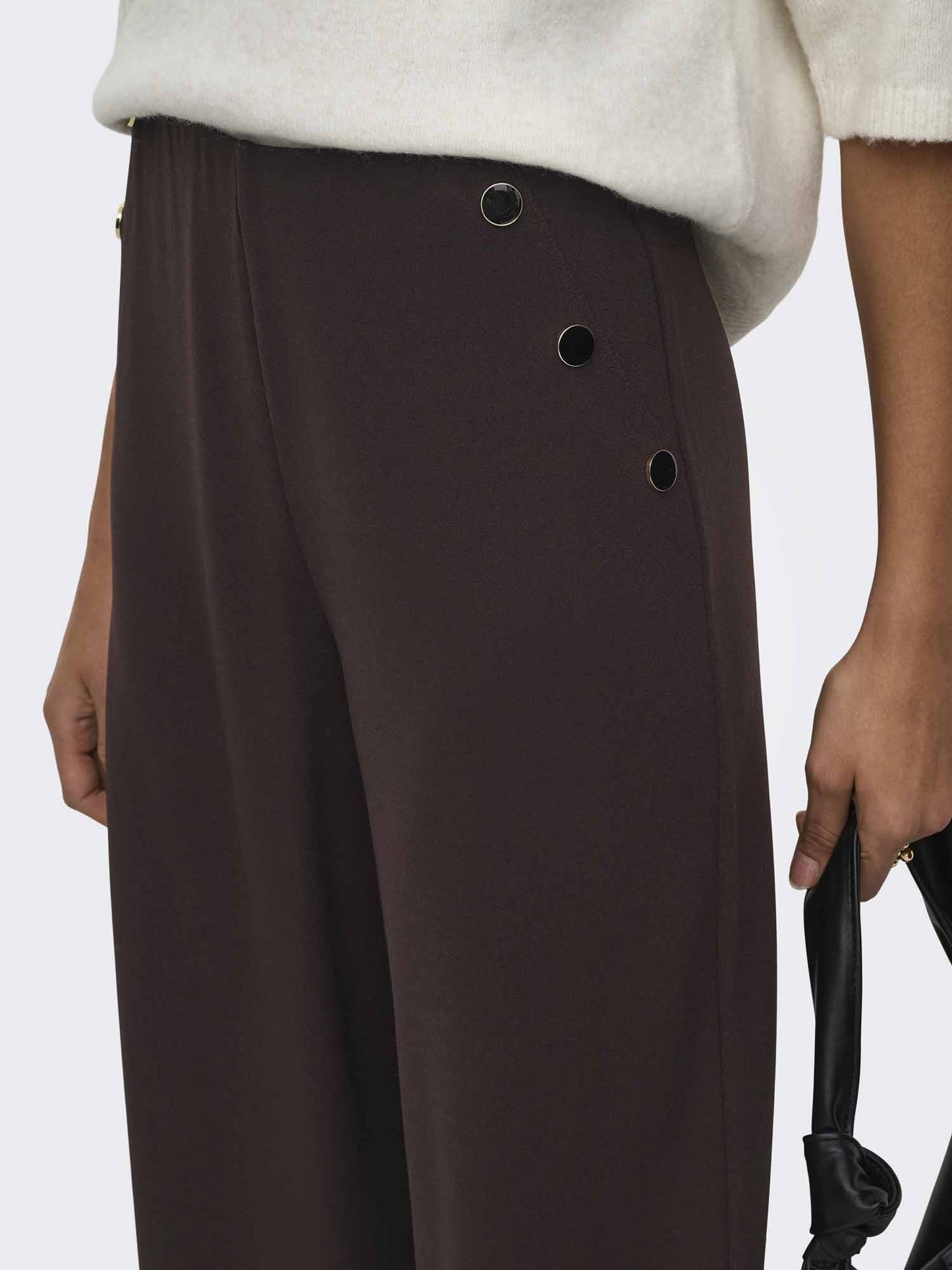 Jaqueline De Yong JDY Geggo Life, pantalone da donna marrone