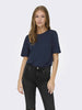 jacqueline-de-yong-rex-t-shirt-maniche-corte-da-donna-blu