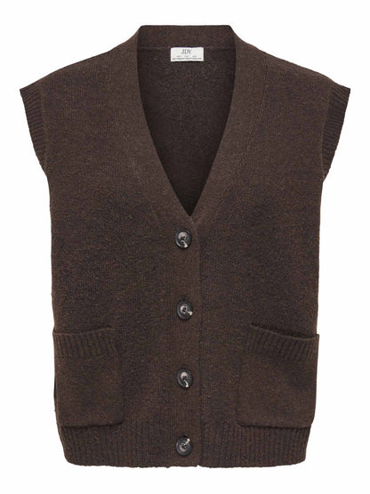 Jacqueline De Yong JDY Super Life, gilet/cardigan da donna marrone