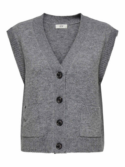 Jacqueline De Yong JDY Super Life, gilet cardigan da donna grigio