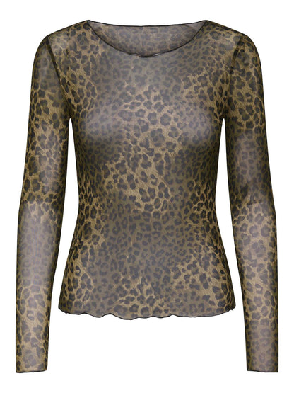 MAGLIA ELSA JACQUELINE DE YOUNG DA RAGAZZA LEOPARDATO