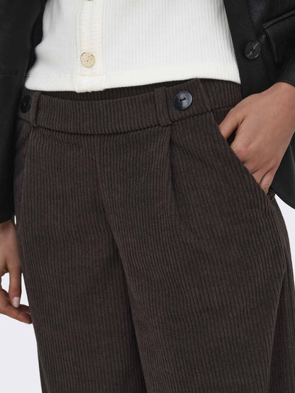 Jacqueline de Yong Geggo Cord, pantalone da donna marrone