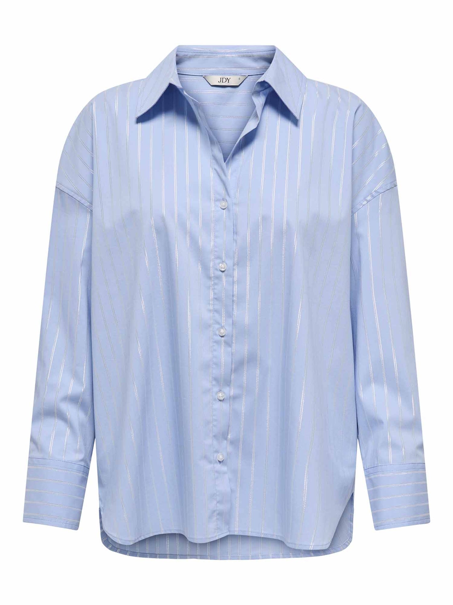Camicia donna Jaqueline de Yong Mio Lurex azzurra casual