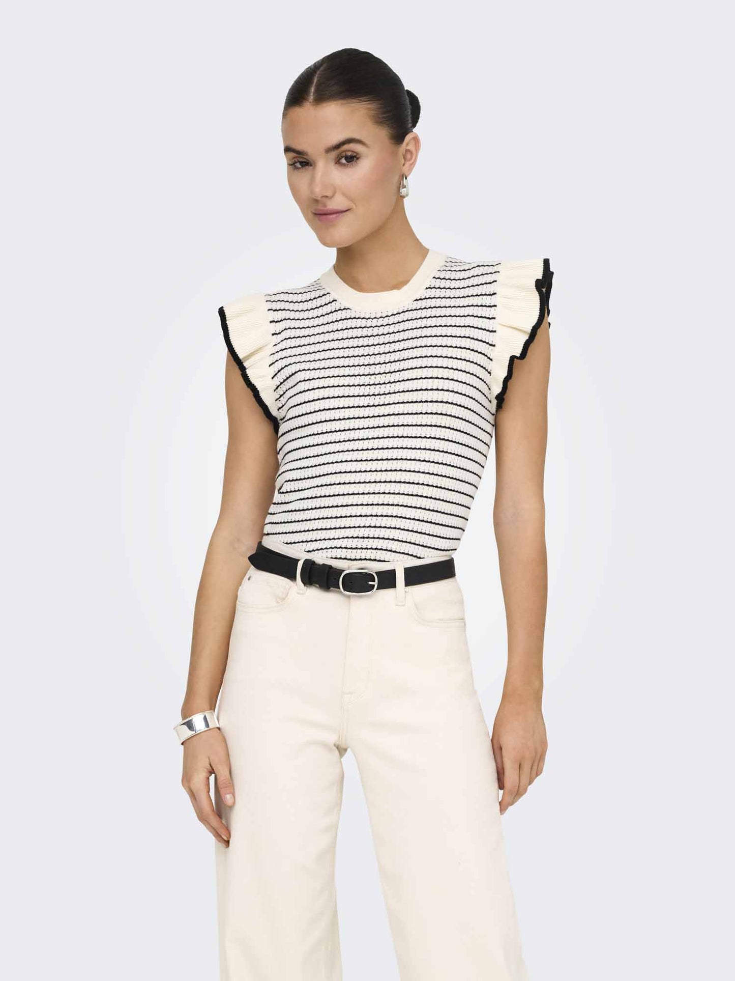 T-shirt multicolore a maniche corte da donna Jacqueline de Yong