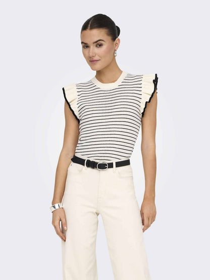 T-shirt multicolore a maniche corte da donna Jacqueline de Yong