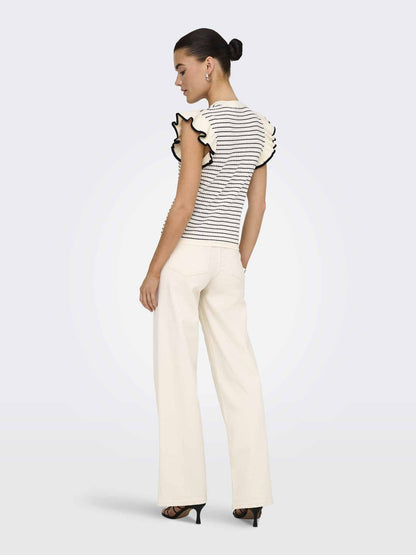 T-shirt multicolore a maniche corte da donna Jacqueline de Yong
